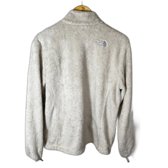The North Face Osito Women's Off-White Plush Fleece Zip Front Jacket Size L - Picture 11 of 14
